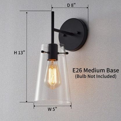 KAWOTI 5-in W 1-light Modern Armed Wall Sconce