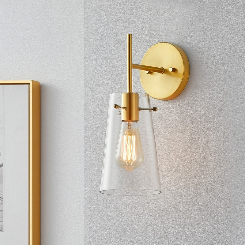 KAWOTI 5-in W 1-light Modern Armed Wall Sconce