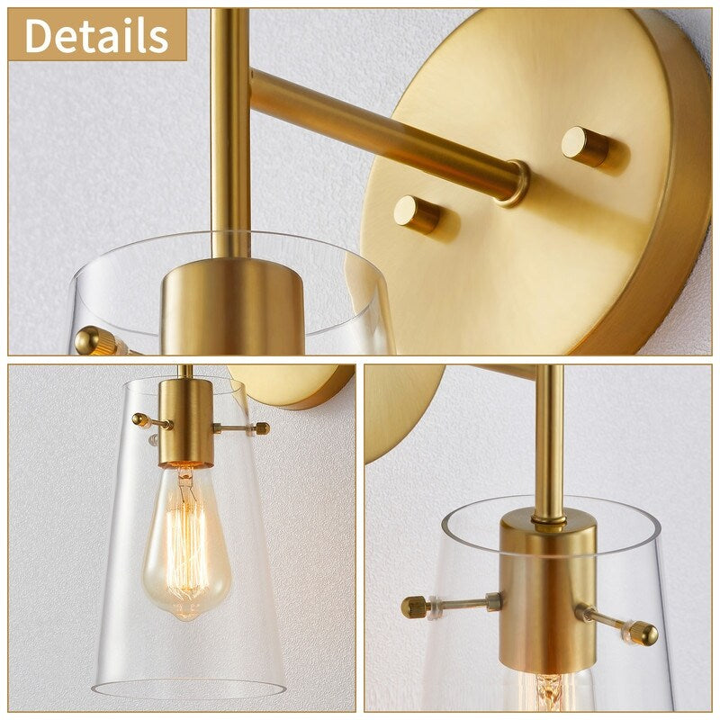 KAWOTI 5-in W 1-light Modern Armed Wall Sconce