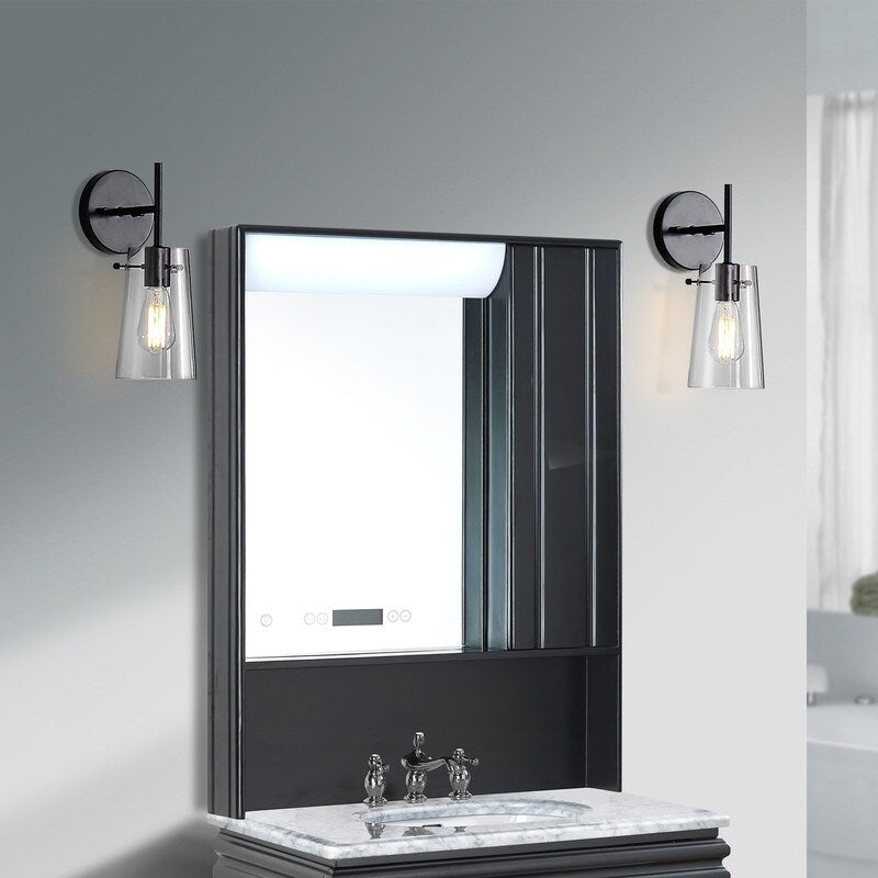 KAWOTI 5-in W 1-light Modern Armed Wall Sconce