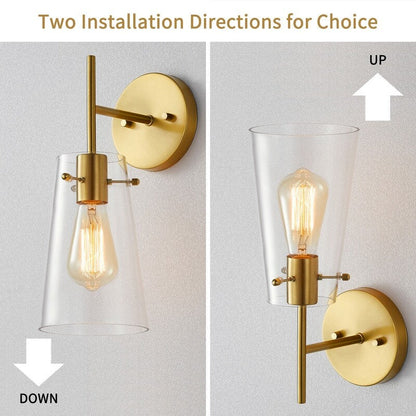 KAWOTI 5-in W 1-light Modern Armed Wall Sconce
