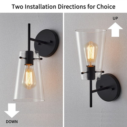 KAWOTI 5-in W 1-light Modern Armed Wall Sconce