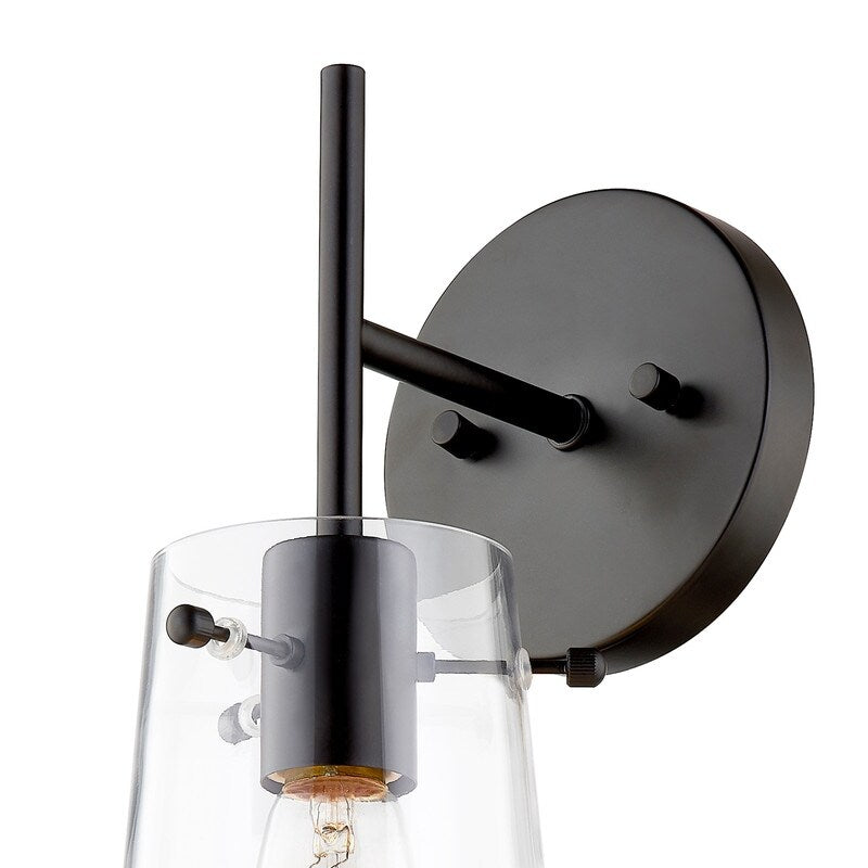 KAWOTI 5-in W 1-light Modern Armed Wall Sconce