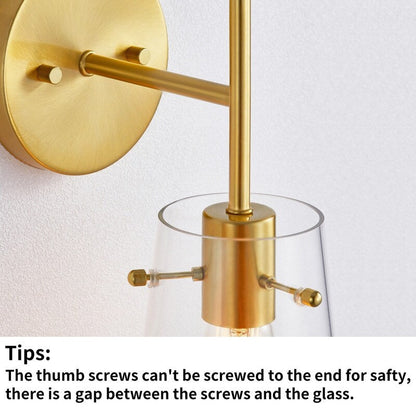 KAWOTI 5-in W 1-light Modern Armed Wall Sconce