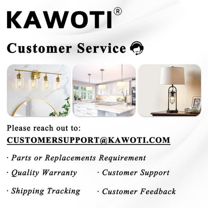 KAWOTI 5.5-in W 2-light Dimmable Wall Sconce Set(Set of 2)
