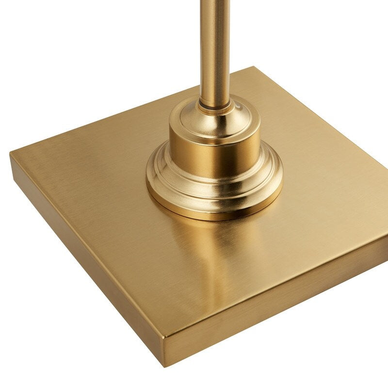 KAWOTI 60.5'' 2-Light Floor Lamp with Empire Fabric Shade