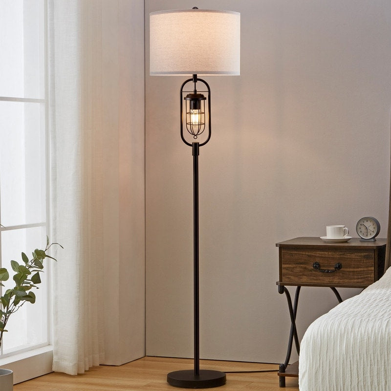 KAWOTI 62.5 inch Bronze Standard Floor Lamp with Night Light