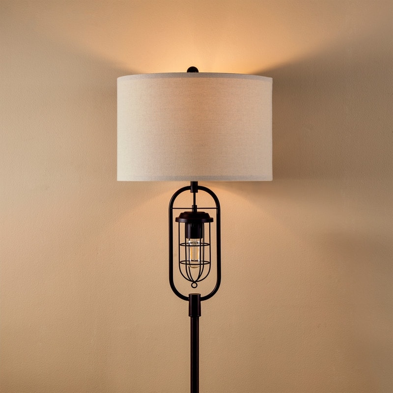 KAWOTI 62.5 inch Bronze Standard Floor Lamp with Night Light