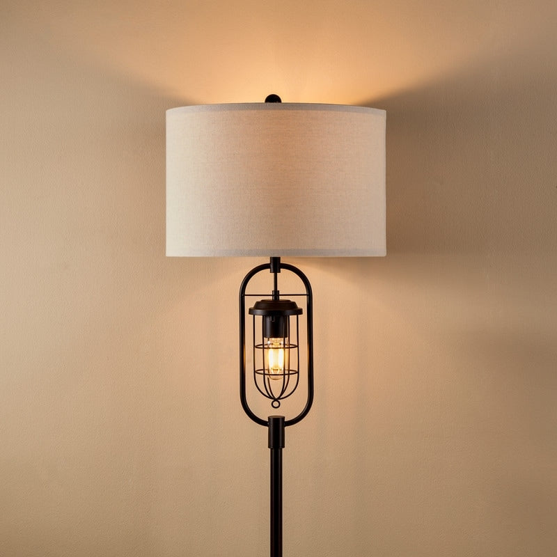 KAWOTI 62.5 inch Bronze Standard Floor Lamp with Night Light