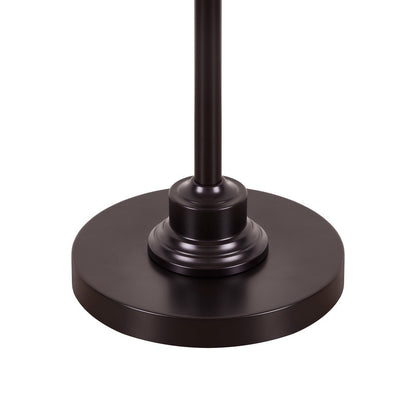 KAWOTI 63.5 Standard Adjustable Floor Lamp with Fabric Linen Shade