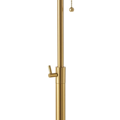 KAWOTI 65inch Modern Adjustable Standard Floor Lamp with White Drum Shade