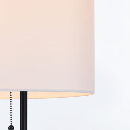 KAWOTI 65inch Modern Adjustable Standard Floor Lamp with White Drum Shade