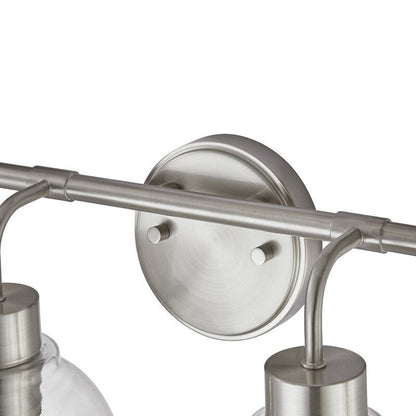 KAWOTI Dimmable Bathroom Vanity Light with Clear Glass Shades