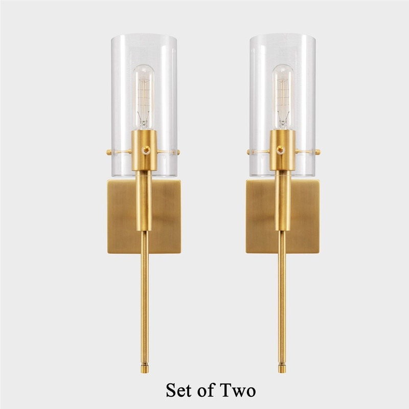 KAWOTI 5.5-in W 2-light Dimmable Wall Sconce Set(Set of 2)