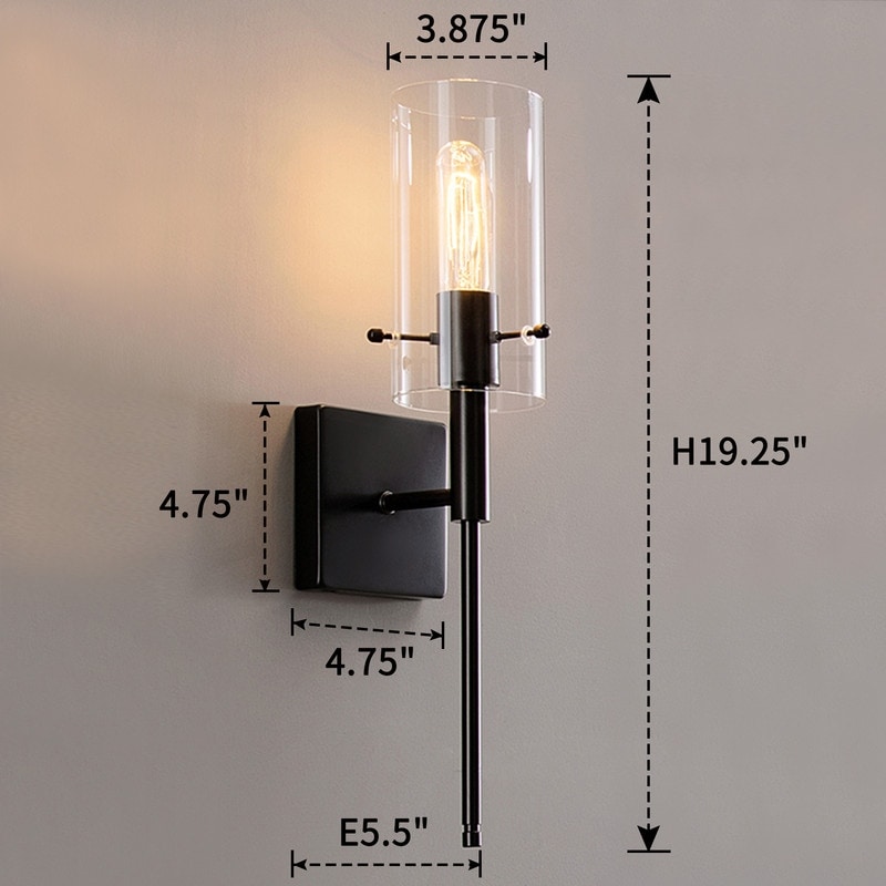 KAWOTI 5.5-in W 2-light Dimmable Wall Sconce Set(Set of 2)