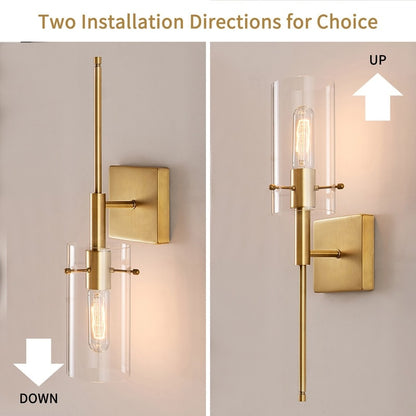 KAWOTI 5.5-in W 2-light Dimmable Wall Sconce Set(Set of 2)
