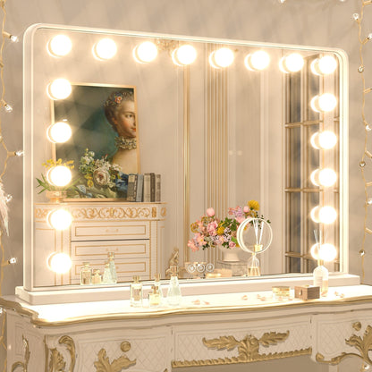Keonjinn LED Makeup Hollywood Vanity Mirror with 15/18 LED Lights