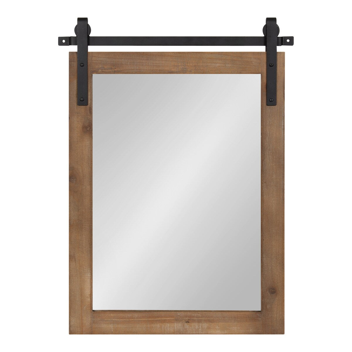 Kate and Laurel Cates Rustic Rectangular Wall Mirror