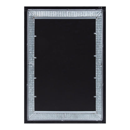 Kate and Laurel Deely Wood and Metal Wall Mirror