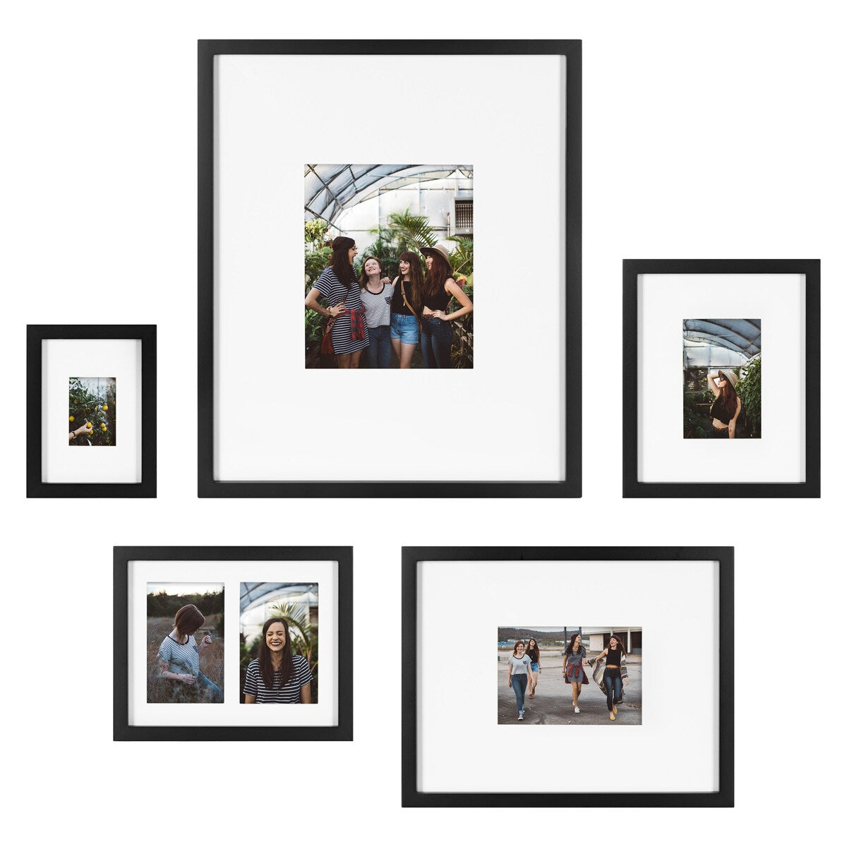 Kate and Laurel Gallery Wall Matted Picture Frame Set