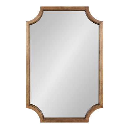 Kate and Laurel Hogan Scalloped Wood Framed Mirror