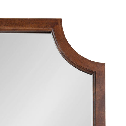Kate and Laurel Hogan Scalloped Wood Framed Mirror