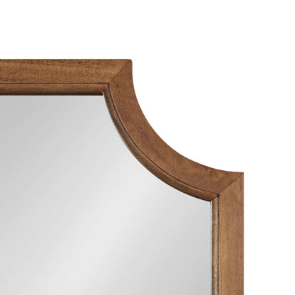 Kate and Laurel Hogan Scalloped Wood Framed Mirror