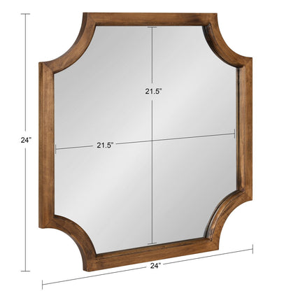 Kate and Laurel Hogan Scalloped Wood Framed Mirror