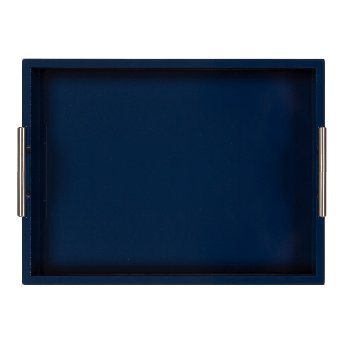 Kate and Laurel Lipton Metal Handle Decorative Tray