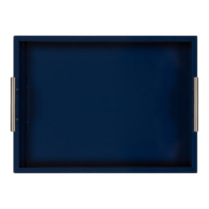 Kate and Laurel Lipton Metal Handle Decorative Tray