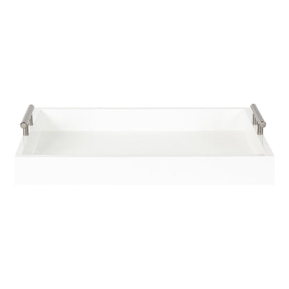 Kate and Laurel Lipton Metal Handle Decorative Tray