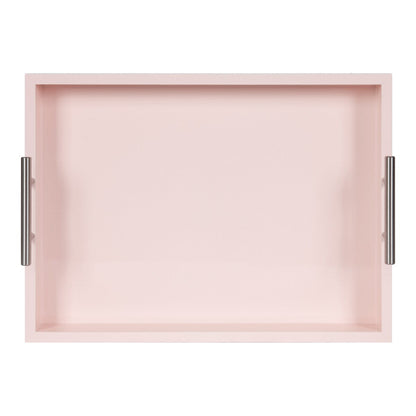 Kate and Laurel Lipton Metal Handle Decorative Tray