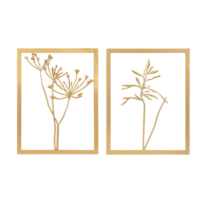 Kate and Laurel Malak Metal Framed Wall Art Set