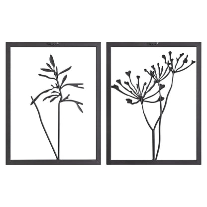 Kate and Laurel Malak Metal Framed Wall Art Set