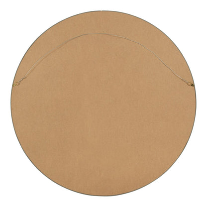 Kate and Laurel Travis Round Wood Accent Wall Mirror