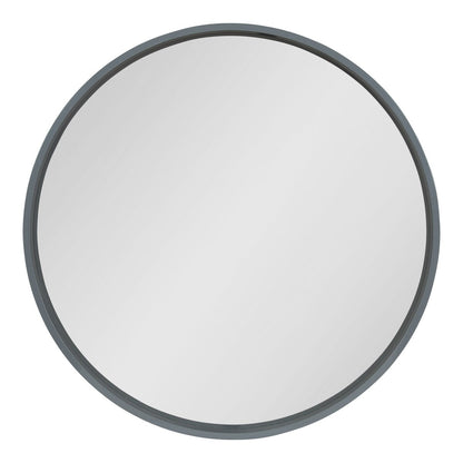 Kate and Laurel Travis Round Wood Accent Wall Mirror