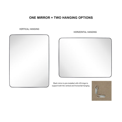 TEHOME Kengston Modern & Contemporary Rectangular Bathroom Vanity Mirror