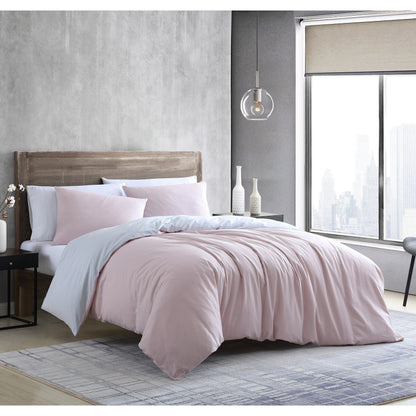 Kenneth Cole New York Miro Solid Reversible Duvet Cover Set