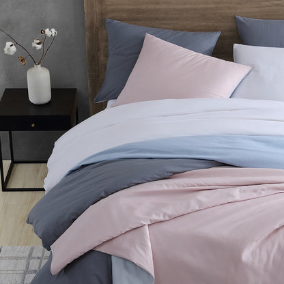 Kenneth Cole New York Miro Solid Reversible Duvet Cover Set