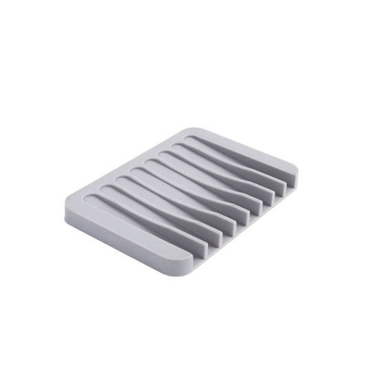 Kenney Freestanding Silicone Soap Dish - Gray - 4.5 L x 3 W