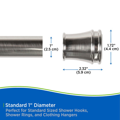 Kenney Twist & Fit 1 Tension Utility Rod, 48-84