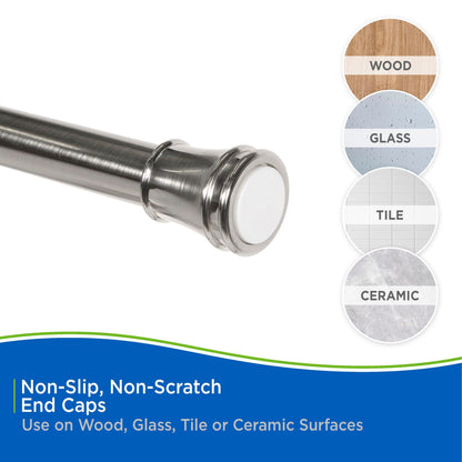 Kenney Twist & Fit 1 Tension Utility Rod, 48-84