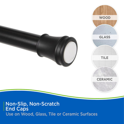 Kenney Twist & Fit 1 Tension Utility Rod, 48-84