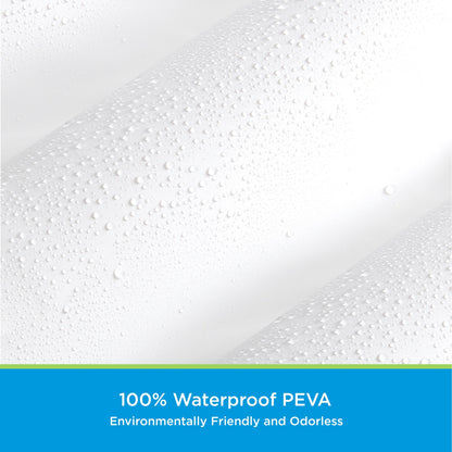 Kenney microCLEAN Antimicrobial Protection Medium Weight PEVA Shower Curtain Liner, 70 W x 72 H