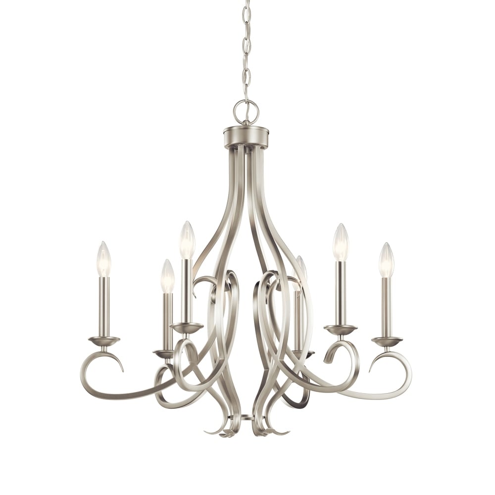 Kichler Lighting Ania 6-light Brushed Nickel Chandelier
