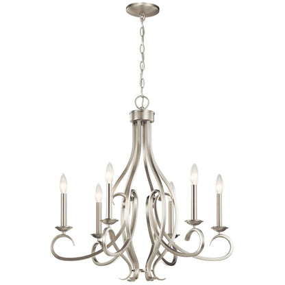 Kichler Lighting Ania 6-light Brushed Nickel Chandelier