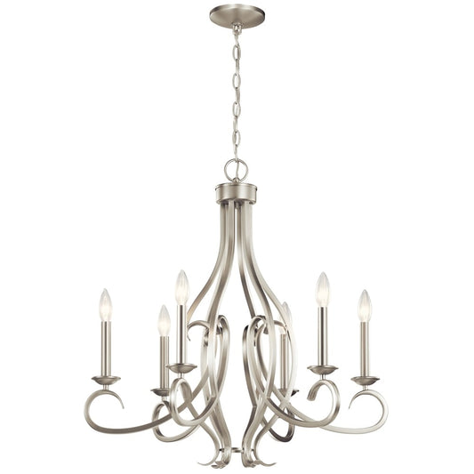 Kichler Lighting Ania 6-light Brushed Nickel Chandelier