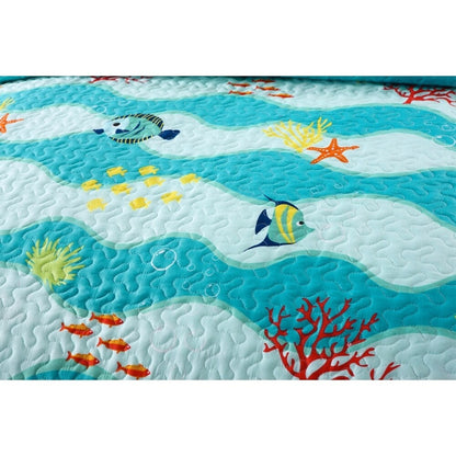 Porch & Den Lumbee Aquatic Quilt Set