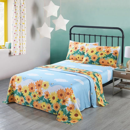 Kids Cotton Sheet Twin/Full Sheet Kids Girls Bed Sheet For Kids, SH018