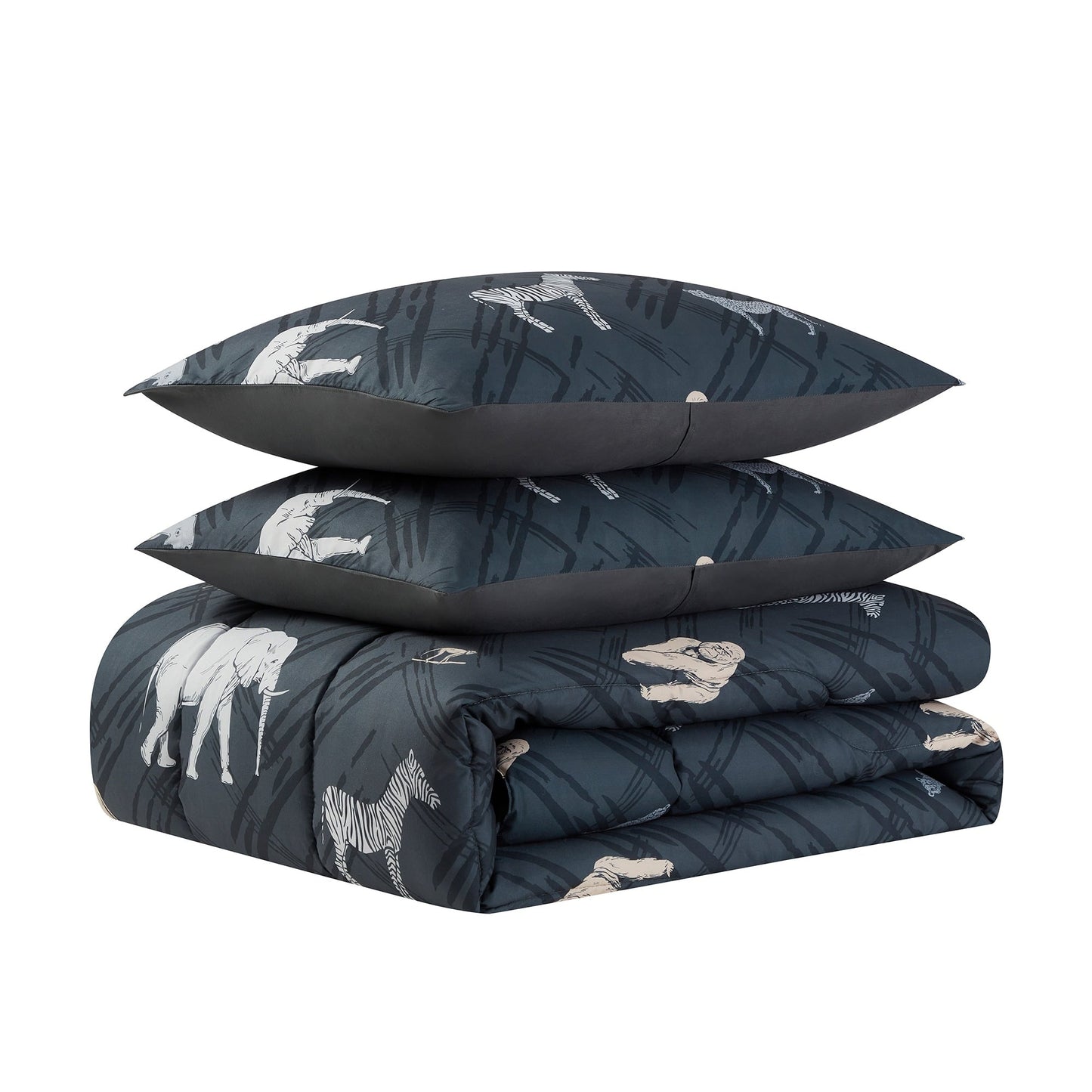 Kids Safari Bed in a Bag Comforter, Sham & Sheet Set